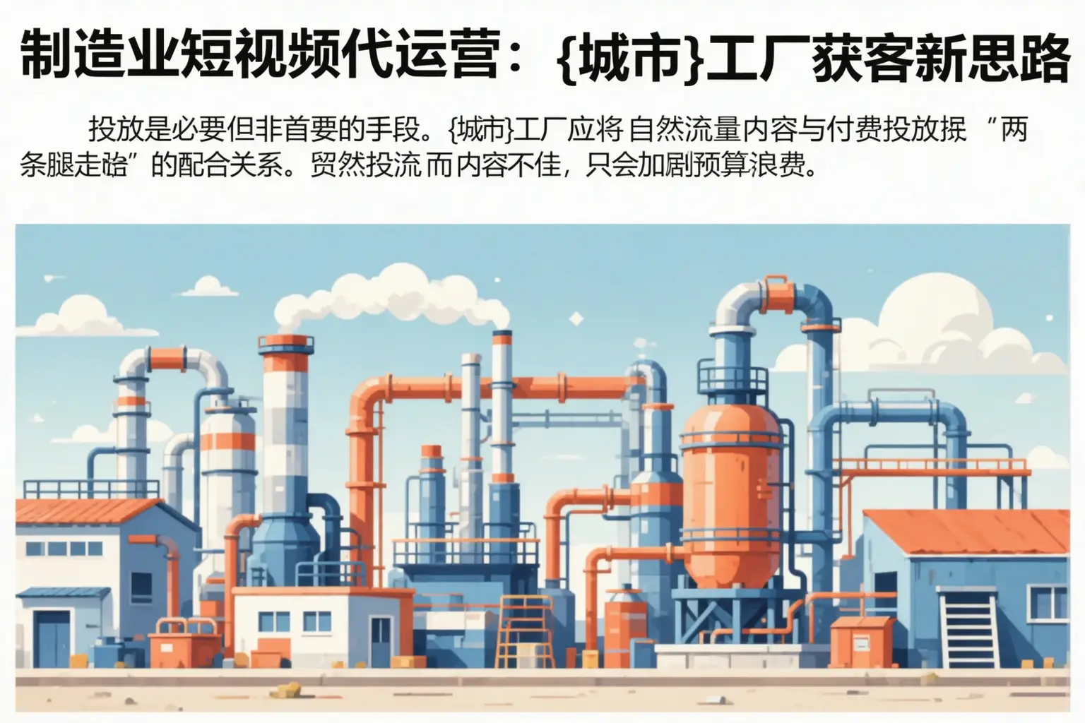 制造业短视频代运营：康乐工厂获客新思路